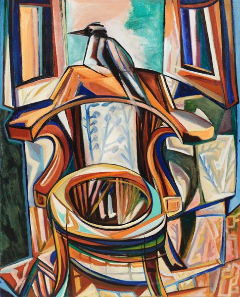 Oiseau sur le fauteuil, juillet 1960