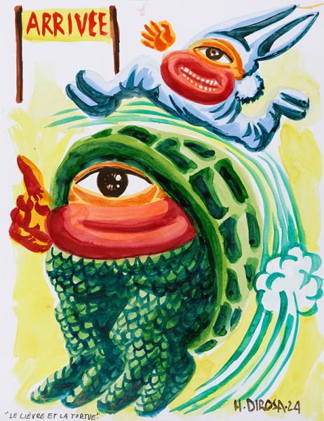 Le lièvre et la tortue, 2024