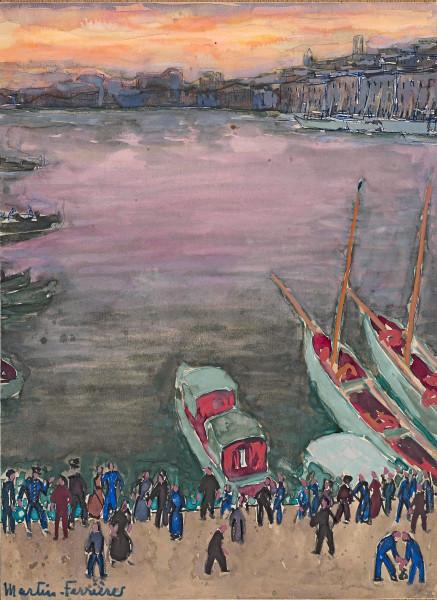 Marseille, foule sur le quai