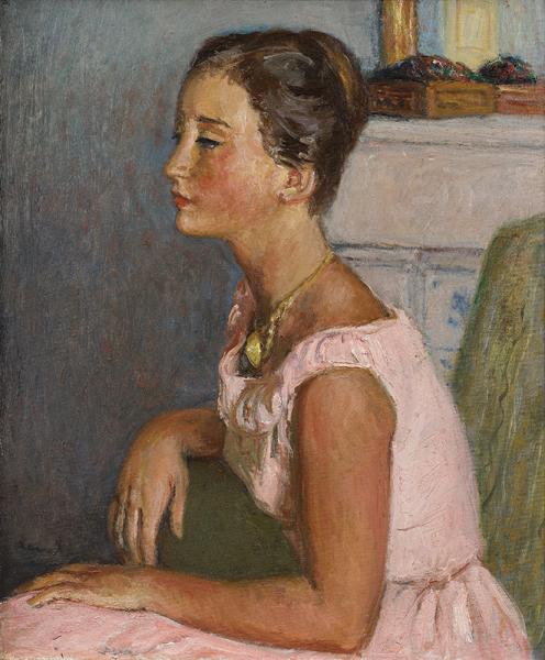 Jeune fille à la robe rose