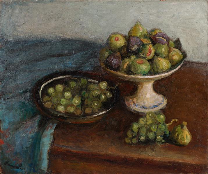 Nature morte aux figues et raisins