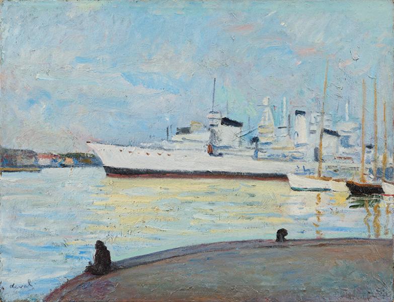 Navire dans le port de Toulon