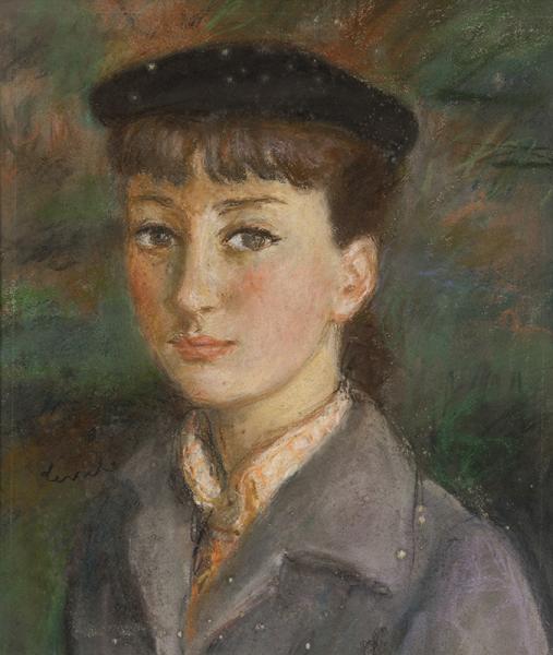Portrait de jeune fille au béret
