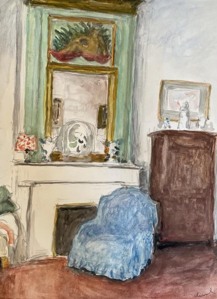 Le fauteuil bleu