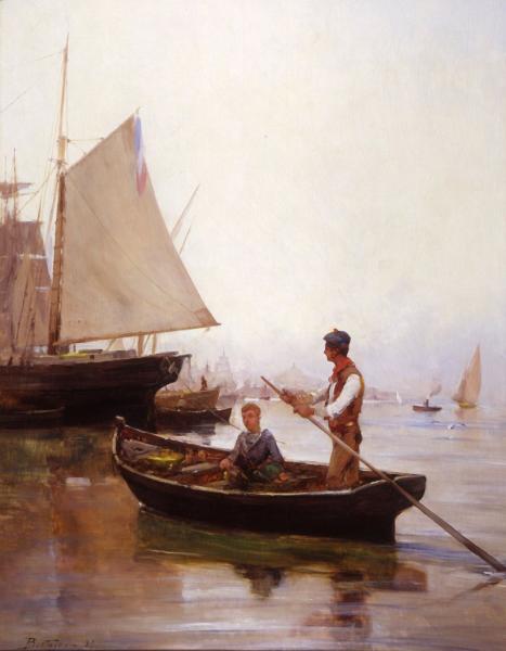 Pêcheurs dans le port