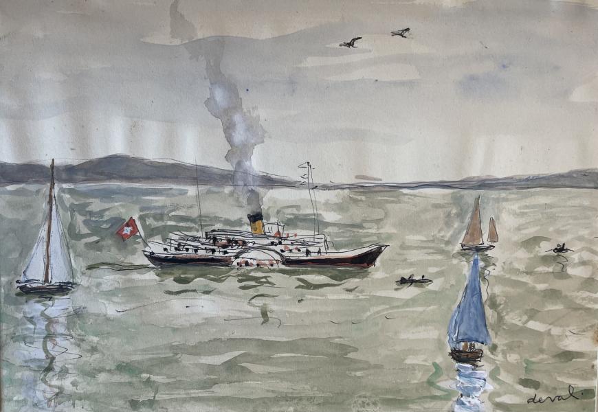Bateaux sur le Lac Léman