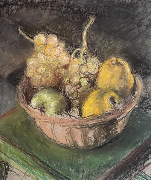 Nature morte au panier de fruits